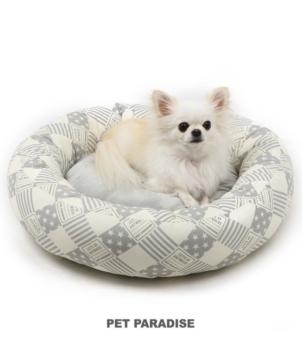 PET PARADISE ペットパラダイス ペットカドラー 丸型 グレー