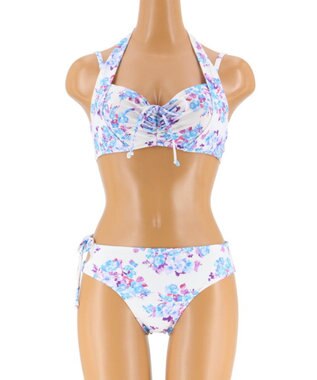 San-ai Resort（三愛水着楽園） 【San-ai Resort(サンアイリゾート)】グラマラスフィットビキニ(9号CDカップ対応) ホワイト