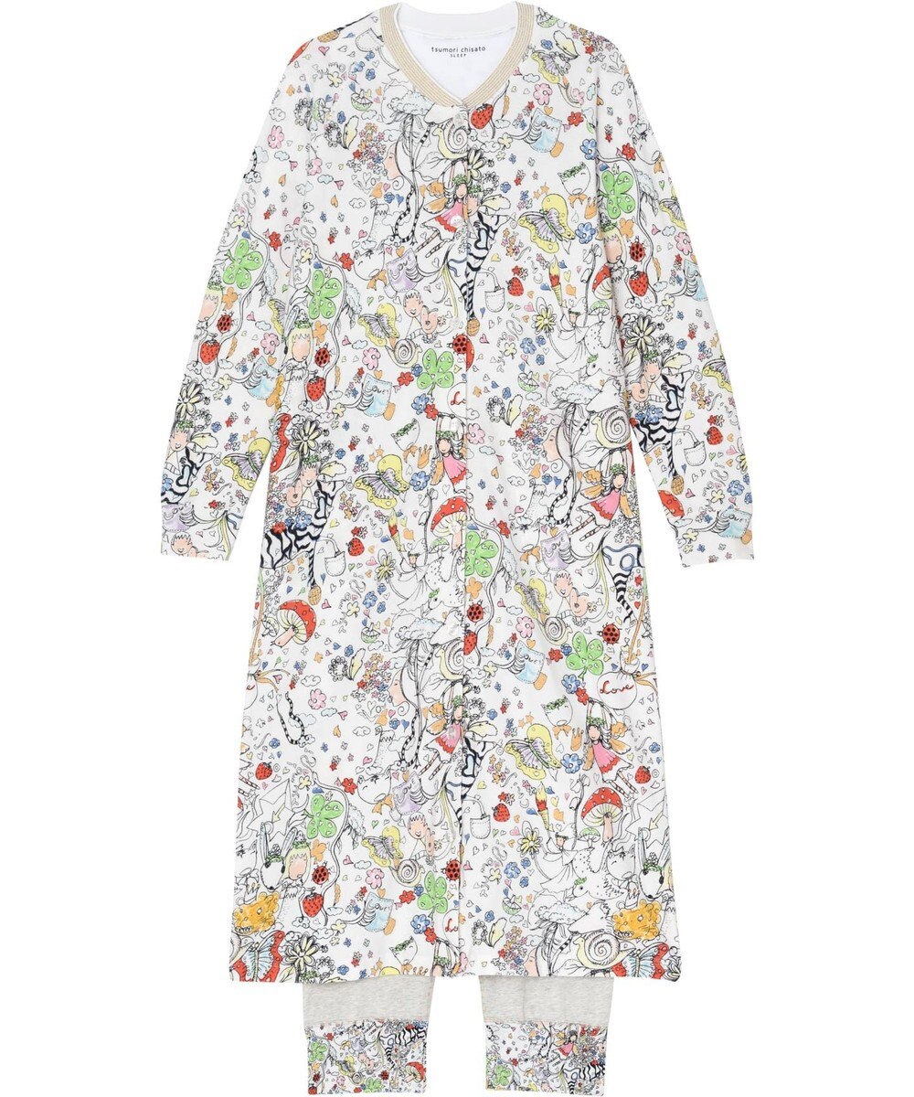 パジャマ 長袖ワンピース ロングパンツ ナチュラブ柄 ワコール Tsumori Chisato Sleepファッション通販 公式通販 オンワード クローゼット