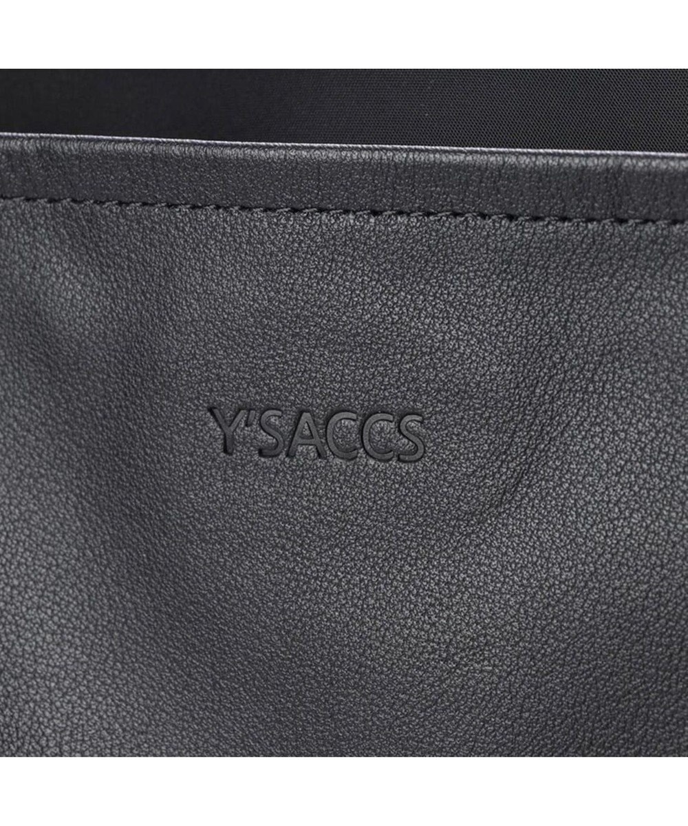 Y'SACCS ナイロン×レザー　スクエアトートバッグ Sサイズ 