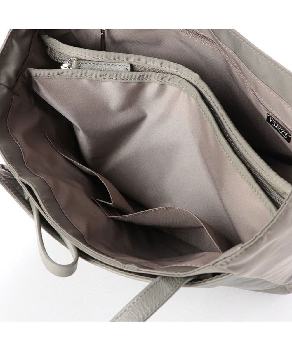 Y'SACCS ナイロン×レザー　スクエアトートバッグ Sサイズ 