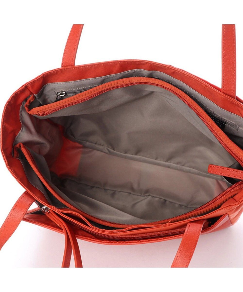 Y'SACCS ナイロン×レザー　スクエアトートバッグ Sサイズ 