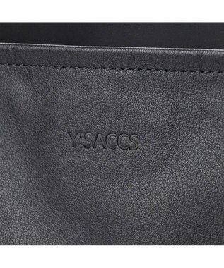 Y'SACCS ナイロン×レザー　スクエアトートバッグ Sサイズ ブラック