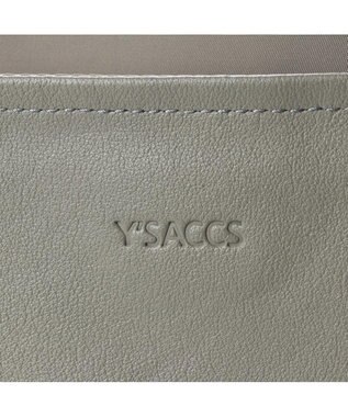 Y'SACCS ナイロン×レザー　スクエアトートバッグ Sサイズ グレージュ