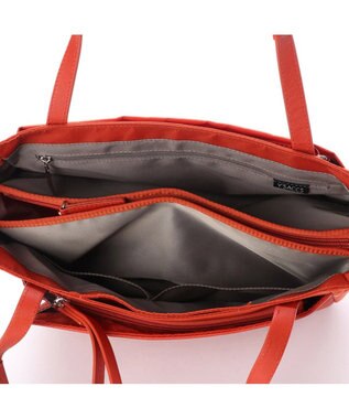 Y'SACCS ナイロン×レザー　スクエアトートバッグ Sサイズ レンガブラウン