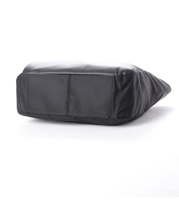 Y'SACCS ナイロン×レザー　スクエアトートバッグ Sサイズ ブラック