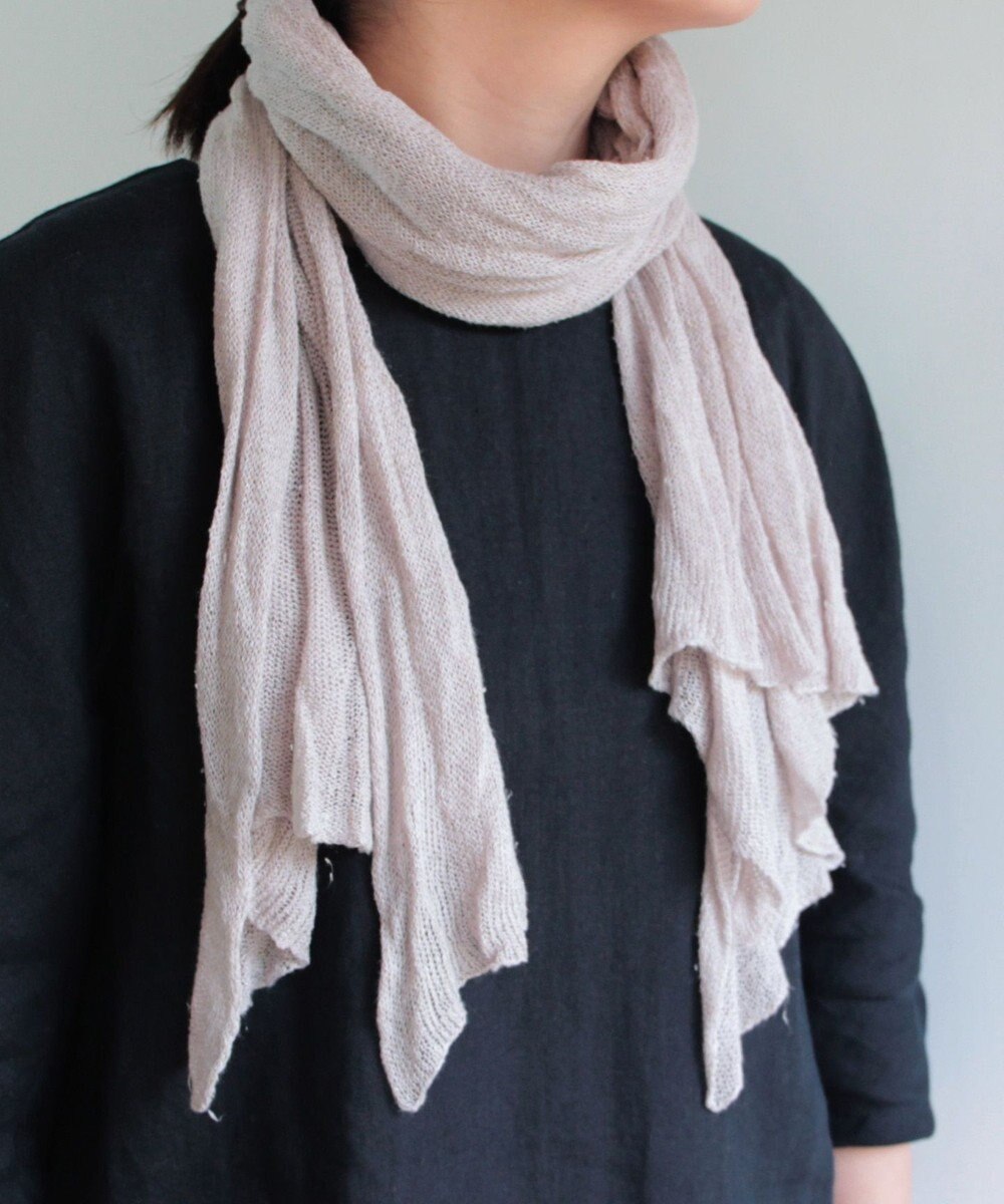 Thick scarf whitepurple 160 cm long15 cm wide