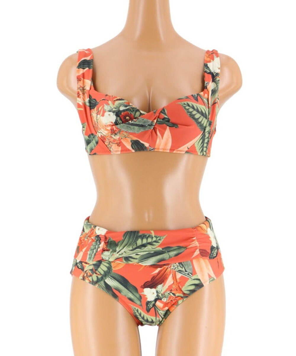 San-ai Resort（三愛水着楽園） 【SALE】【Coral veil】Lily Garden　ノンワイヤーダブルアップ ビキニ M1/M2/L1 