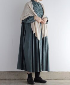 AND WOOL 〈上質な素材と手仕事から生まれた優しいニット〉コットンシルクカシミヤのストール