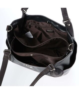 LA BAGAGERIE EMAILLERシリーズ　2wayトート　Sサイズ ガンメタリック