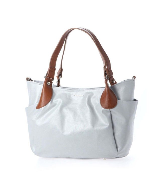 LA BAGAGERIE EMAILLERシリーズ　2wayトート　Sサイズ ライトグレー