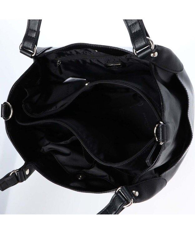 LA BAGAGERIE EMAILLERシリーズ　2wayトート　Sサイズ ブラック