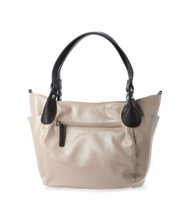 LA BAGAGERIE EMAILLERシリーズ　2wayトート　Sサイズ ライトベージュ