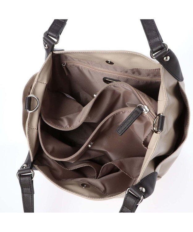 LA BAGAGERIE EMAILLERシリーズ　2wayトート　Sサイズ ライトベージュ