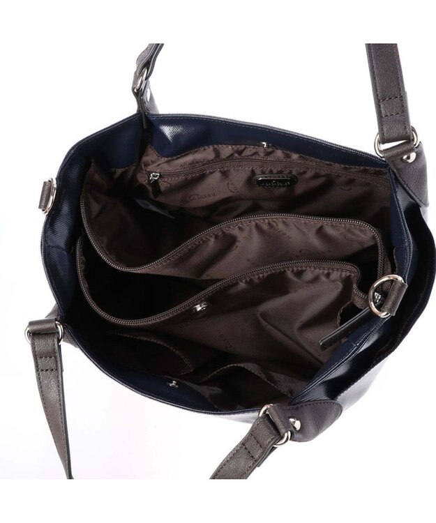LA BAGAGERIE EMAILLERシリーズ　2wayトート　Sサイズ ネイビー
