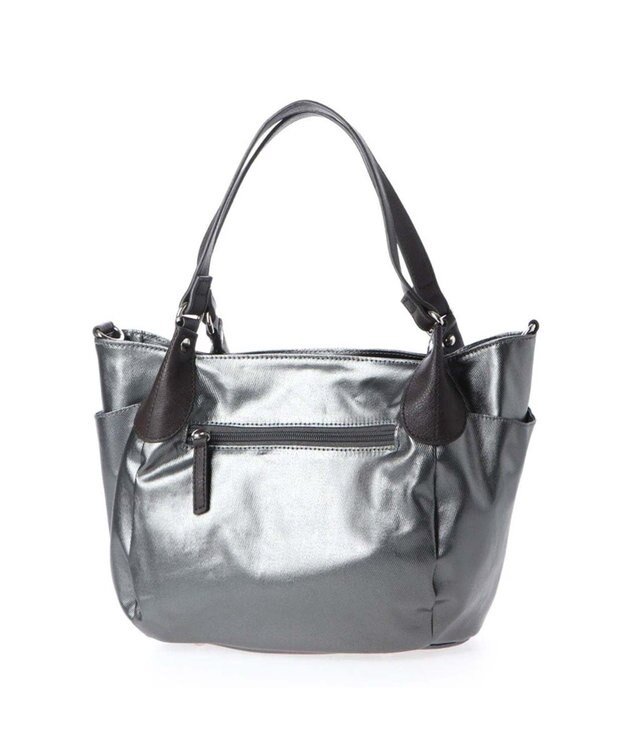 LA BAGAGERIE EMAILLERシリーズ　2wayトート　Sサイズ ガンメタリック