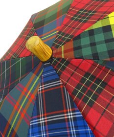 +RING 【限定/日本製】晴雨兼用傘（長ショート）チェック CHK SR282