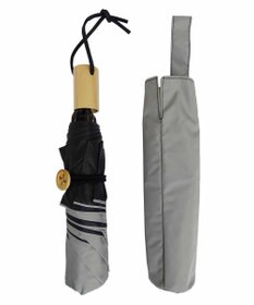 +RING レディース向け プラスリング 晴雨兼用（折傘）GRY T834
