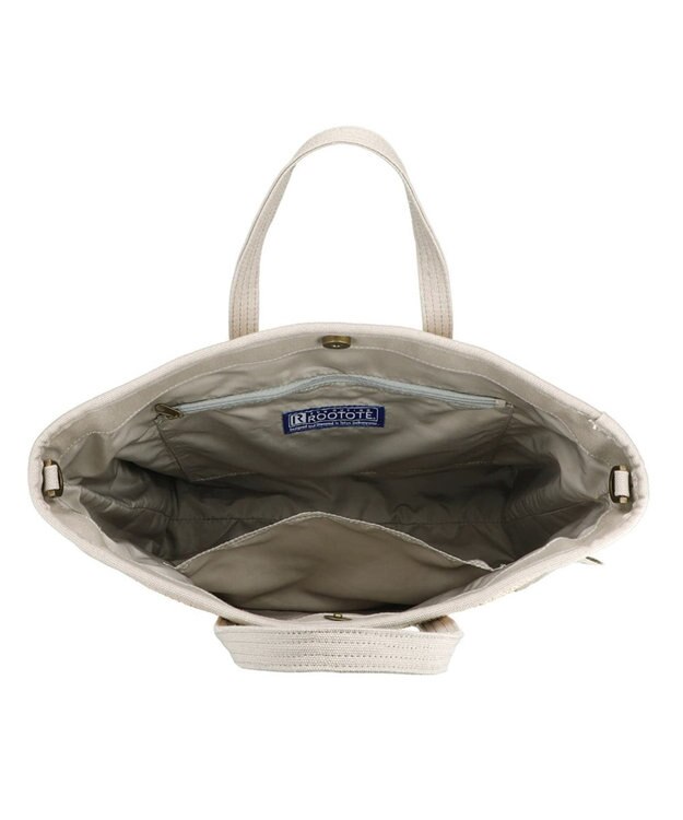 ROOTOTE 1827【カゴバッグ：A4サイズ収納】/ EU.ミディアム.コンビバスケット-A 01：グレー