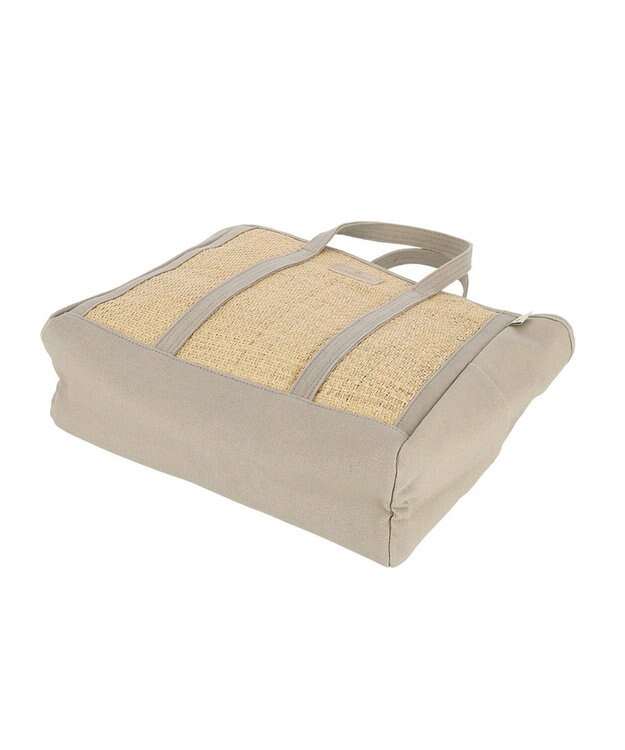 ROOTOTE 1827【カゴバッグ：A4サイズ収納】/ EU.ミディアム.コンビバスケット-A 01：グレー