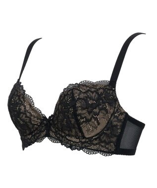 BRADELIS New York 【BRADELIS New York / 育乳ブラ・STEP2 寄せる】ベルブラ 脇高設計と前浅ワイヤーですっきり整え女性らしいバストを作るブラ 補整ブラ ブラック