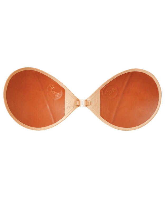 BRADELIS New York 【NuBra / ボリュームアップ・着用簡単・軽量】 ヌーブラ・シームレス パテッド 公式 結婚式 ブライダルインナー Tシャツブラ 盛る ブラジャー モカ