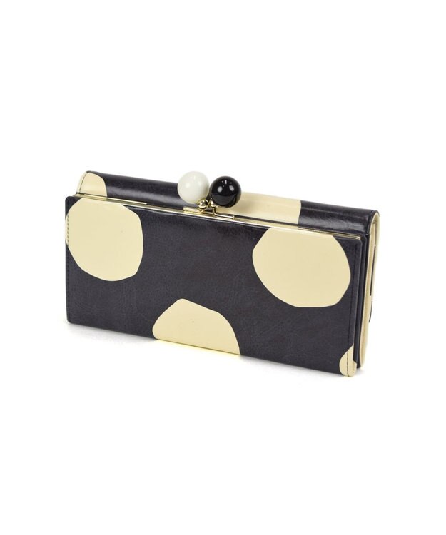 tsumori chisato CARRY ズームドット がま口 長財布 ブラック