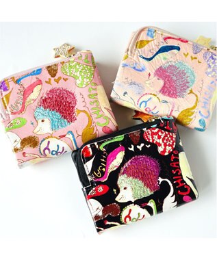tsumori chisato CARRY ハッピースタッフ　折り財布　2つ折り ピンク