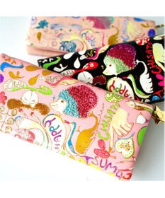 tsumori chisato CARRY ハッピースタッフ　長財布　2つ折り　かぶせ