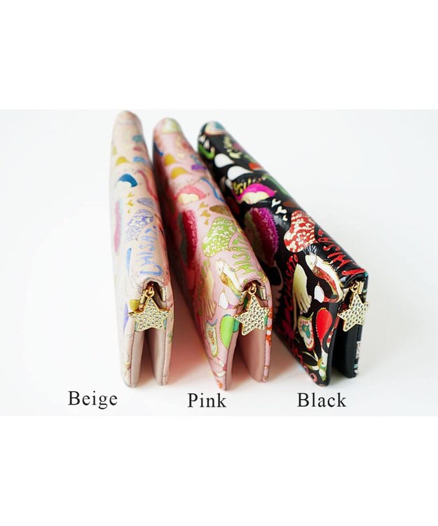 tsumori chisato CARRY ハッピースタッフ　長財布　2つ折り　かぶせ ベージュ