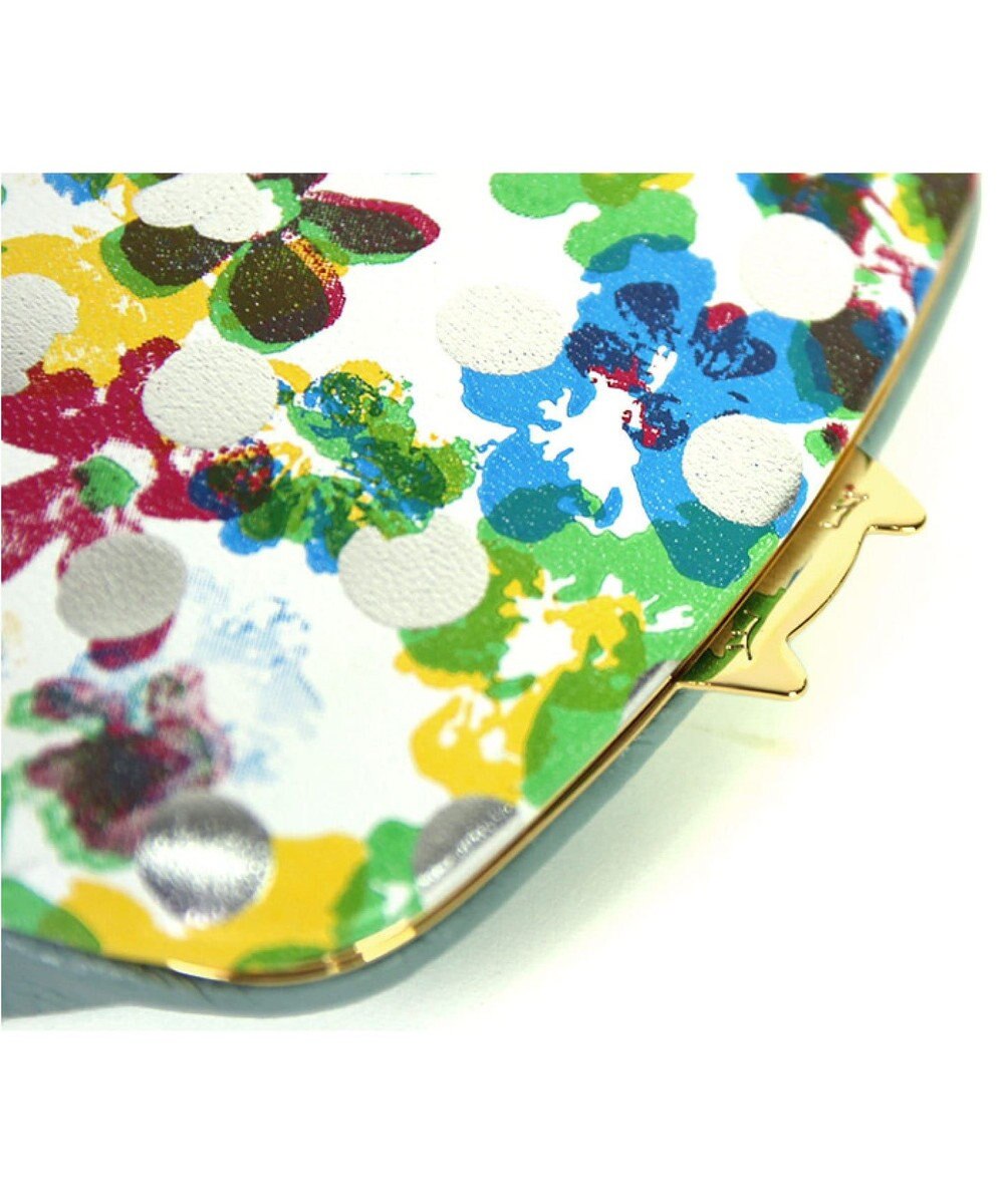 tsumori chisato CARRY ドットフラワーネコ　がま口　小銭入れ　マルチケース 