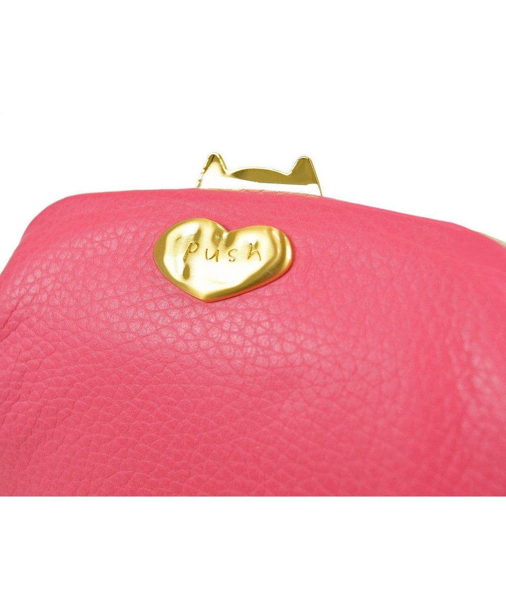 tsumori chisato CARRY ドットフラワーネコ　がま口　小銭入れ　マルチケース 