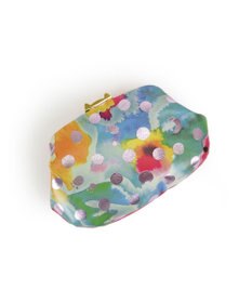tsumori chisato CARRY ドットフラワーネコ　がま口　小銭入れ　マルチケース
