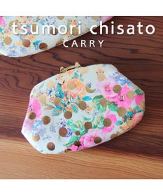 tsumori chisato CARRY ドットフラワーネコ　がま口　小銭入れ　マルチケース