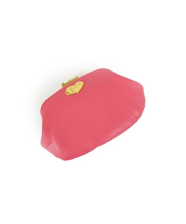 tsumori chisato CARRY ドットフラワーネコ　がま口　小銭入れ　マルチケース グリーン