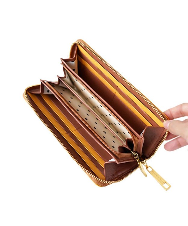 tsumori chisato CARRY トリロジー ラウンドファスナー長財布 イタリアンレザー 日本製 イエロー