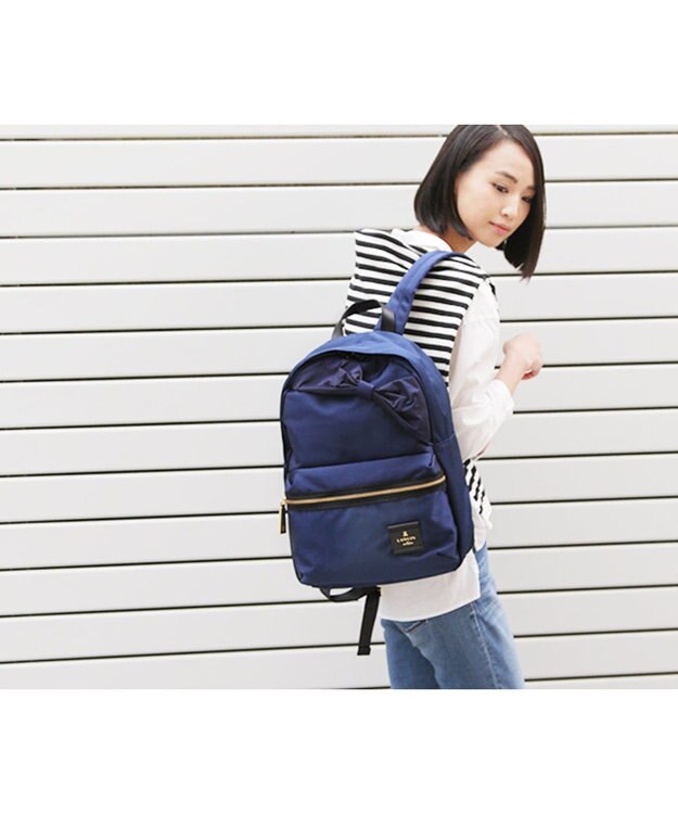 LANVIN en Bleu トロカデロ　リュックサック ネイビー