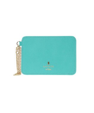 LANVIN en Bleu リュクサンブールカラー 単パスケース エメラルドグリーン