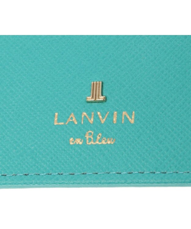 LANVIN en Bleu リュクサンブールカラー 単パスケース エメラルドグリーン