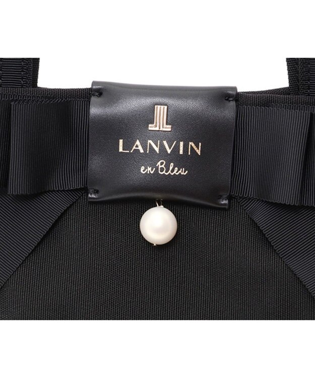 LANVIN en Bleu LANVIN en Bleu ランバンオンブルー ジュール トートバッグ ポーチ付 L ブラック