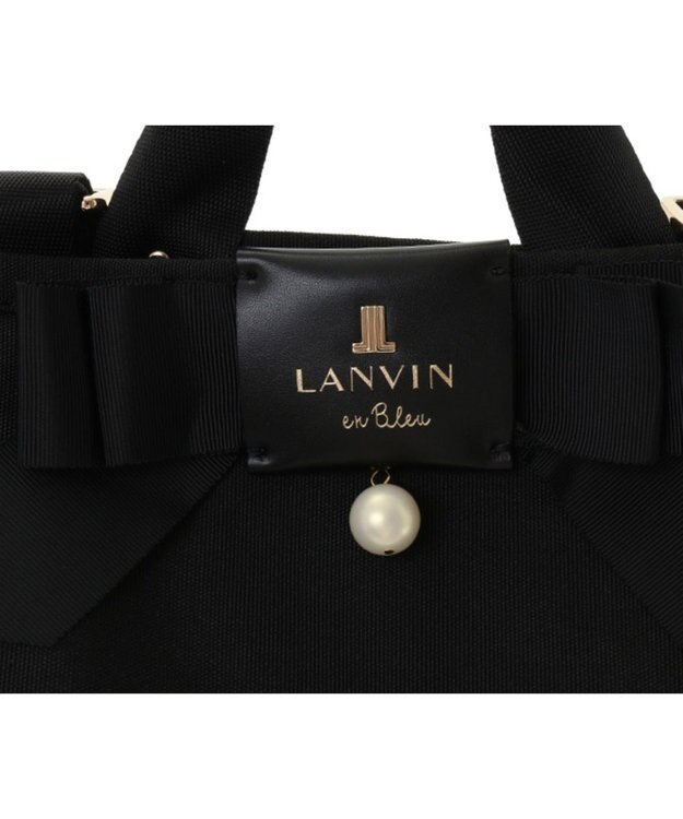 LANVIN en Bleu LANVIN en Bleu ランバンオンブルー ジュール リュックサック ポーチ付 ブラック