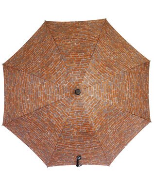 +RING レディース向け プラスリング 晴雨兼用（長ショート）  BRICK T814 ブラウン