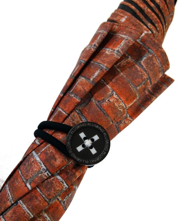 +RING レディース向け プラスリング 晴雨兼用（長ショート）  BRICK T814 ブラウン