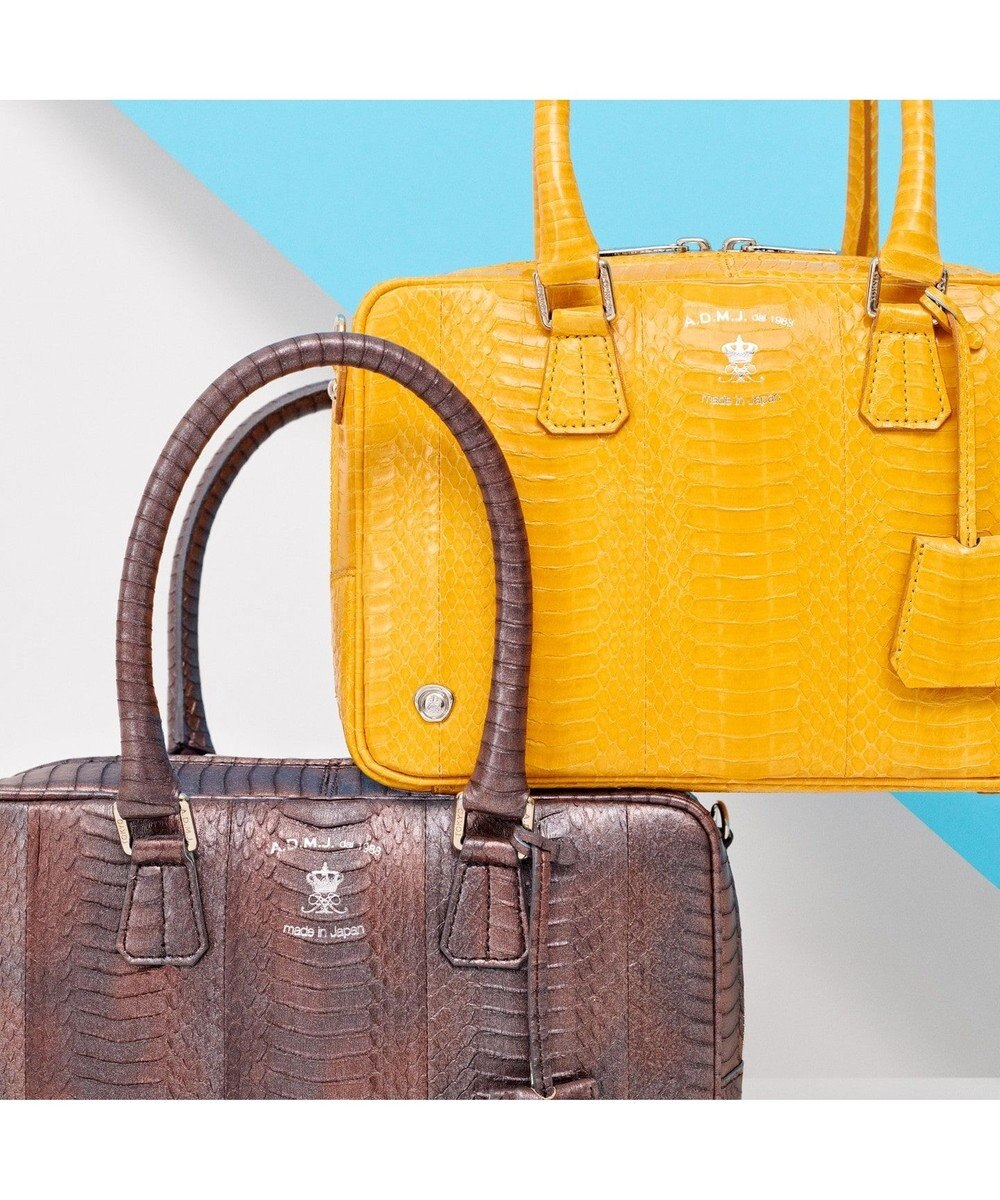 ヘビ革 23cm 2way ボストンバッグ A D M J ファッション通販 公式通販 オンワード クローゼット ヘビ革 23cm 2way ボストンバッグ A D M J ファッション通販 公式通販 オンワード クローゼット