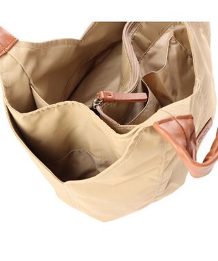 Y'SACCS リサイクルナイロン　ふんわりトート　Sサイズ ベージュ