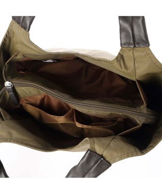 Y'SACCS リサイクルナイロン　ふんわりトート　Sサイズ カーキ