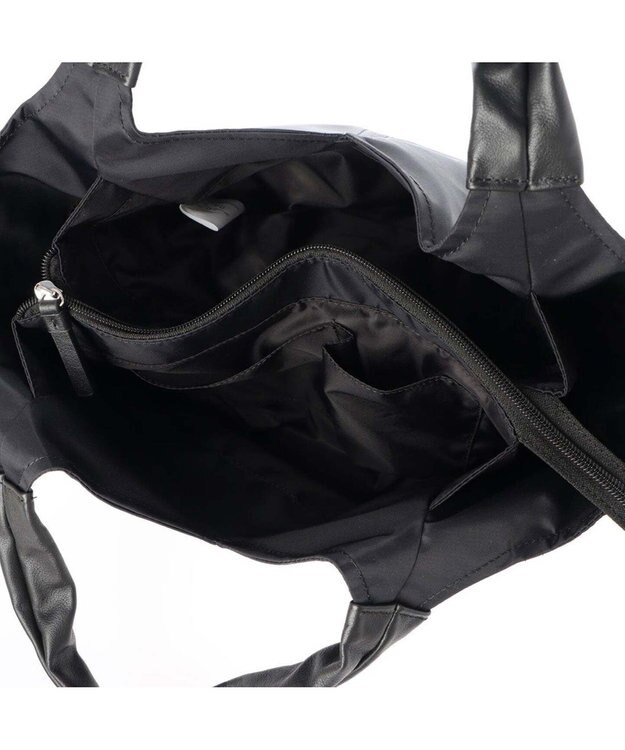 Y'SACCS リサイクルナイロン　ふんわりトート　Sサイズ ブラック