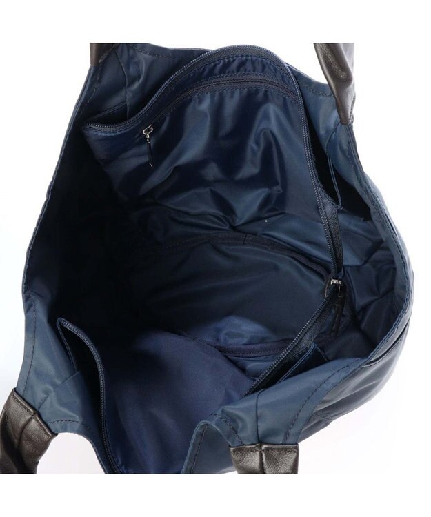 Y'SACCS リサイクルナイロン　ふんわりトート　Sサイズ ネイビー