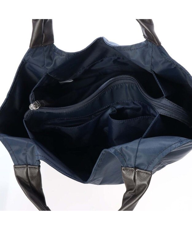 Y'SACCS リサイクルナイロン　ふんわりトート　Sサイズ ネイビー