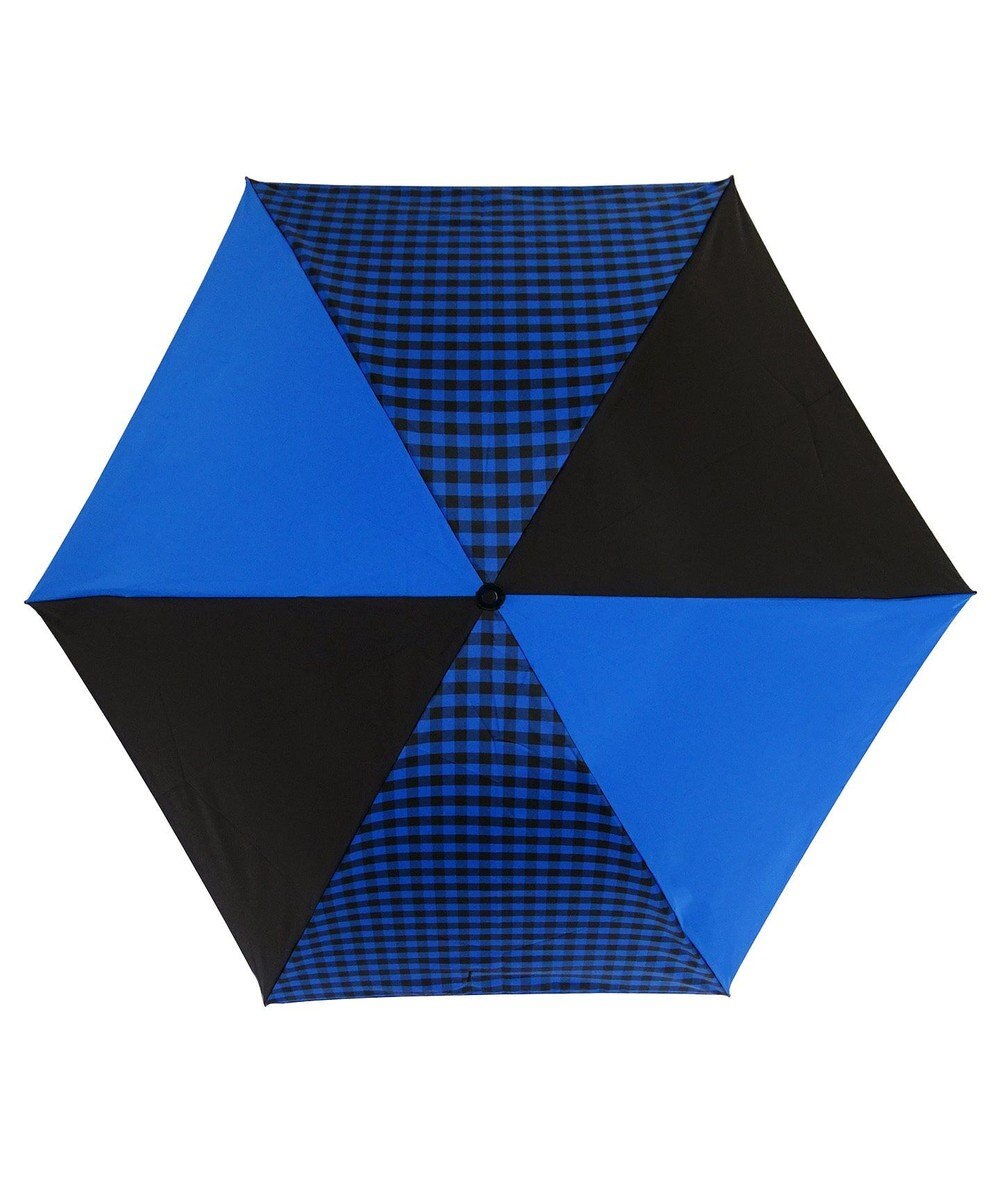 +RING 【UVカット90%以上】プラスリング UNISEX 折傘55cm BLU T875 